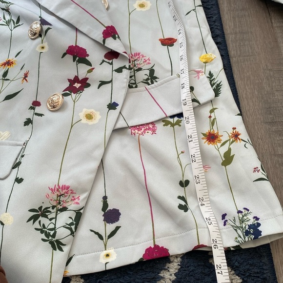 Floral light blue Blazer - Unknown Brand - Never worn - Picture 5 of 7